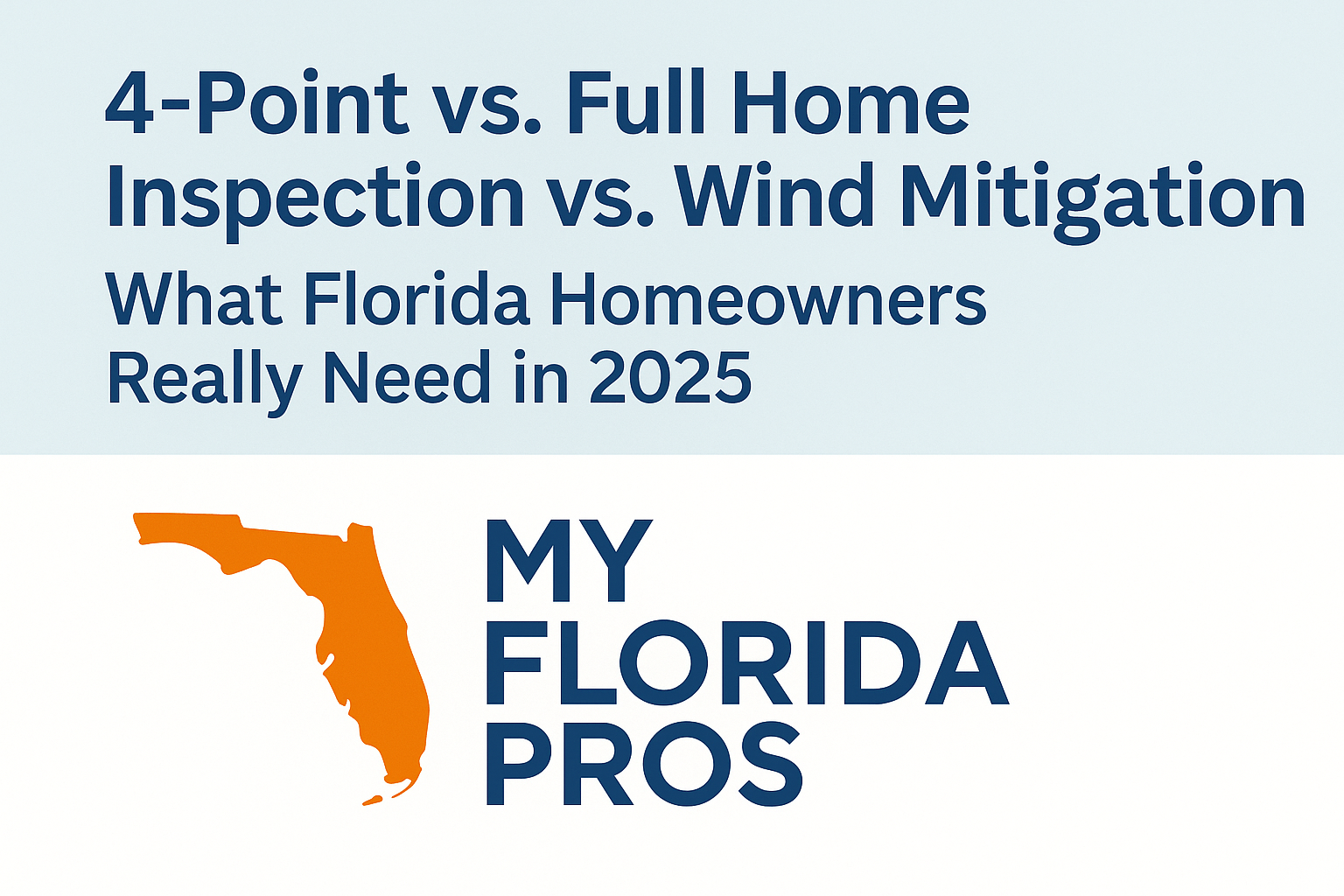 4-Point inspection form for Florida insurance requirements
