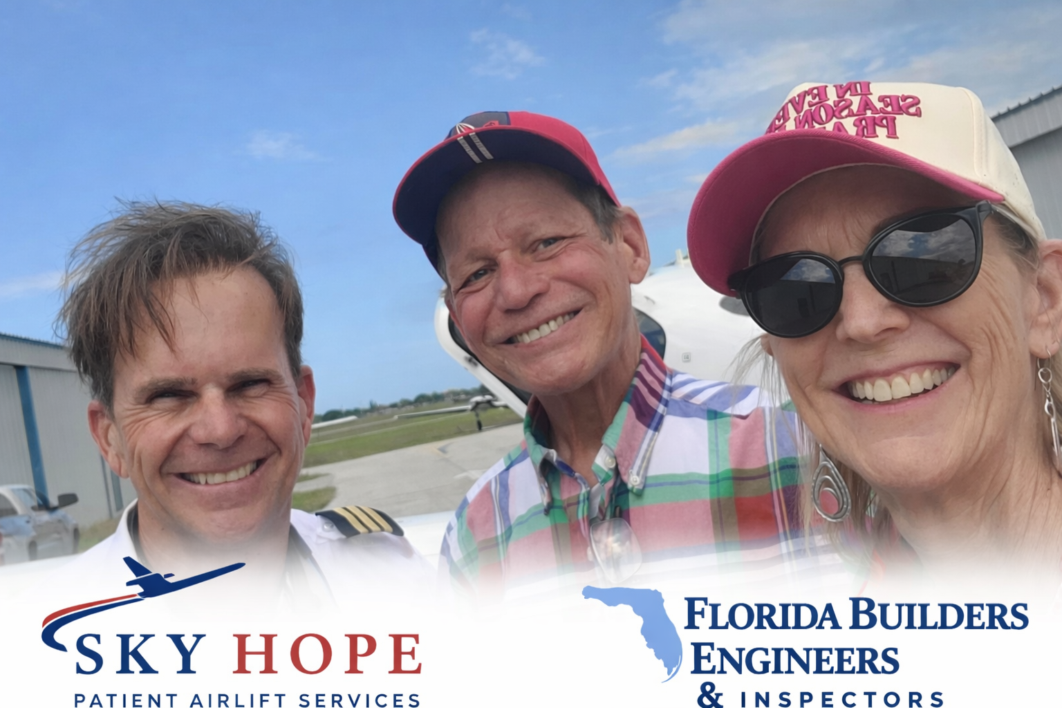 Roger Morales Corporate Pilots volunteers with Sky hope Patient Airlift